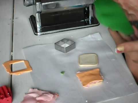 How to make a polymer clay sandwich for AG dolls Part 2