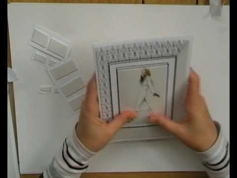 How to make a pyramid card front card by papertole