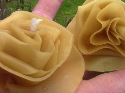 How To Make Beeswax Flowers Without A Mould (Candles Too!)