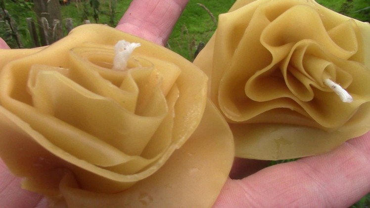 How To Make Beeswax Flowers Without A Mould (Candles Too!)