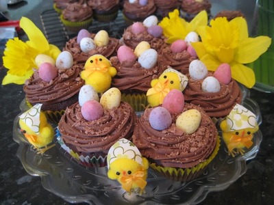 How to make Chocolate Easter Cupcakes