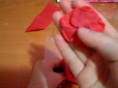 How to make easy crepe paper roses