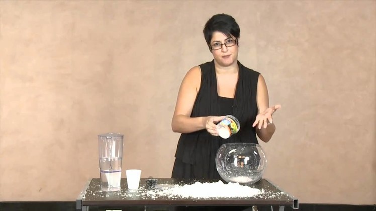 How to make fake snow - from The Theatre Show presented by Mujde Wilson