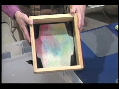 How To Make Paper: Adding Color in the Deckle