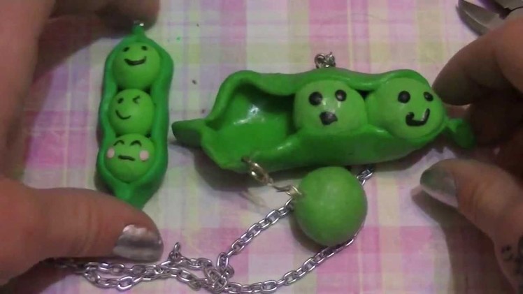 How to make Polymer Clay Charms: Peas in a Pod