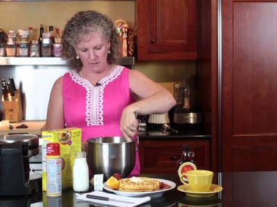 How to Make Waffles in a Waffle Maker With Pancake Mix for Six to Nine P.  : Easy Southern Cooking