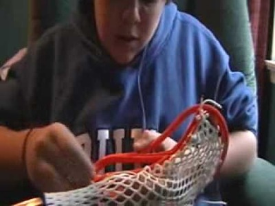 How to string a lacrosse stick (mid-pocket) Part 2