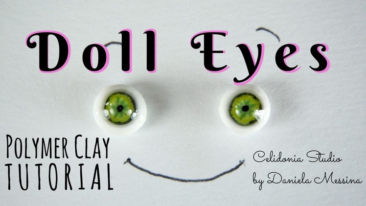 Lifelike ooak Doll Eyes 1.12 and other scales - Polymer Clay Tutorial