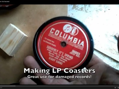 Make Coasters From Old Records!