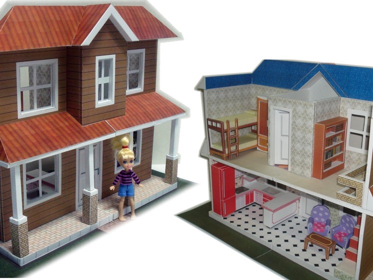 Make your own Polly Dollhouse paper model