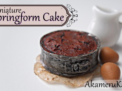 Miniature Springform Cake - Polymer Clay Tutorial