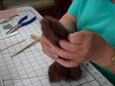 Part 5 Making a  Jointed Fur Teddy Bear - The Legs
