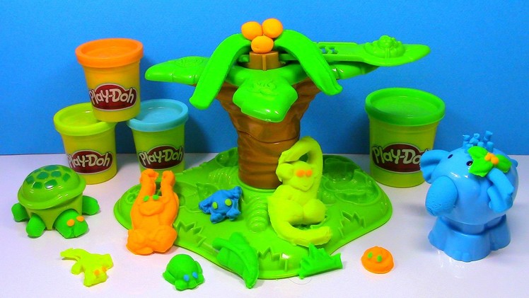 Play Doh Jungle Pets Animal Activities Play-Doh Turtle, Elephant, Monkey Playdough