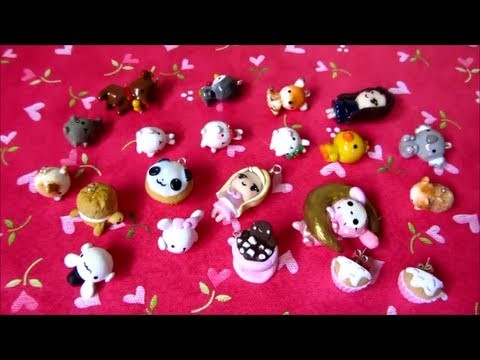 Polymer Clay Charm Update #8 - Kawaii Animals, Molang And More!