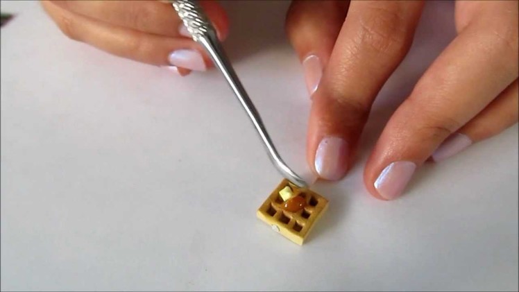 Polymer Clay Miniature Waffle Tutorial by Talty