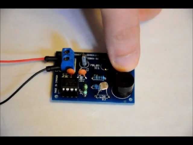 The DIY Laser Security Alarm System Kit Demonstration
