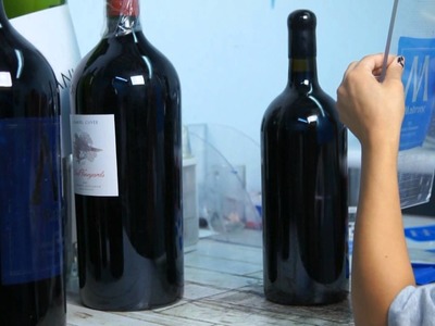 The Process of Creating Etched Wine Bottles