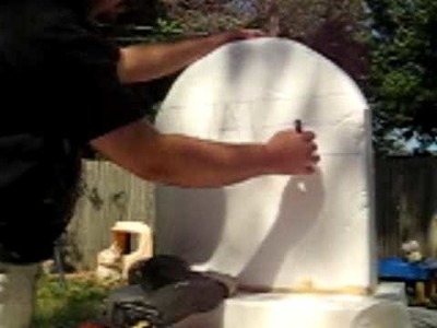 Video Tutorial: Styrofoam Tombstone (part 1)
