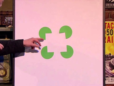 Christmas Lectures 2011: Bruce Hood demonstrates the kanizsa illusion