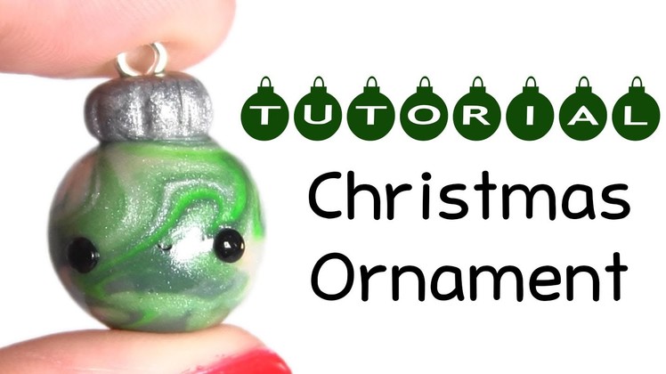 Christmas Ornament ❅ Polymer Clay Charm Tutoial