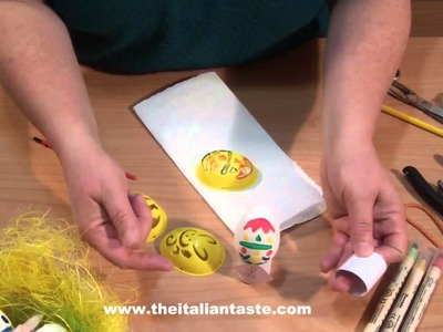 Decorating Easter eggs