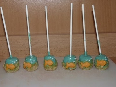 Decorating Marshmallows #1: Goldfish Marshmallow Pops