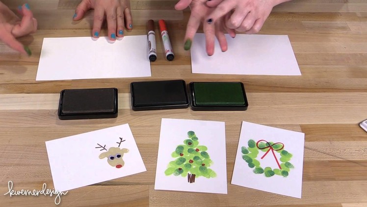 Fingerprint Holiday Cards with Jenn!