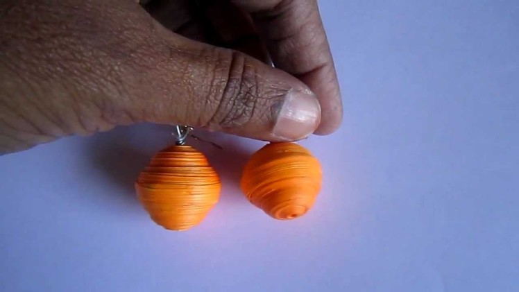 Handmade Jewelry - Paper Quilling Globe Earrings