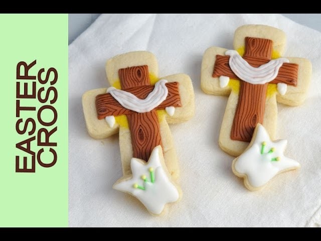 HOW TO DECORATE EASTER CROSS COOKIES WITH ROYAL ICING