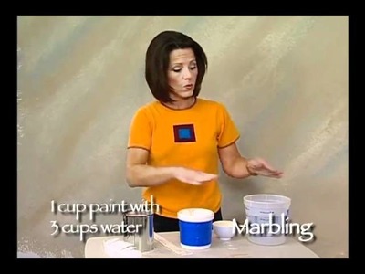 How-To Faux Finish Step Instruction - Marbling Technique by The Woolie (How To Paint Your Walls)