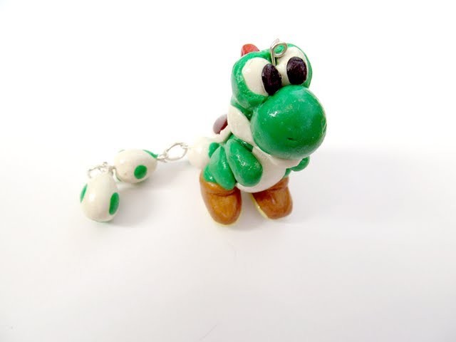 How to Make a Yoshi Charm from Polymer Clay