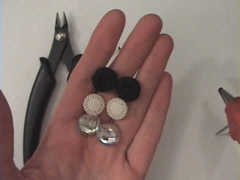 How to Make Button Earrings Out of Shank Buttons