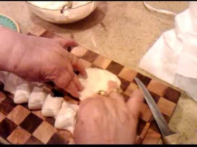 How to make pastizzis - Part 4 - Preparing the pastizzi for baking