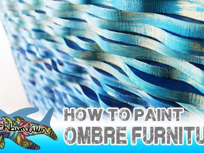 How to Paint Ombre Furniture: Distressed Painted Furniture