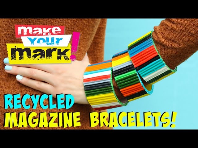 How to: Recycled Magazine Bracelets DIY
