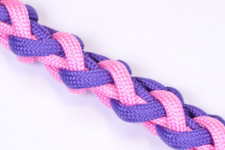 Learn How to Make a Girl's Modified Overhand Bar Paracord Bracelet - BoredParacord