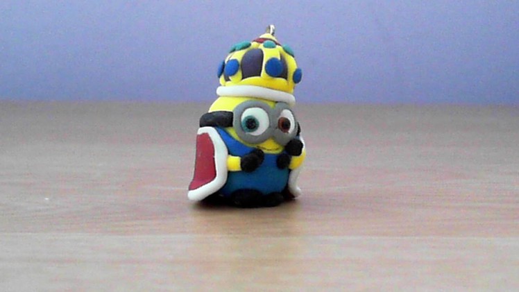Let's make cute King Bob minion keychain with polymer clay!