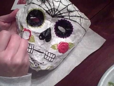 Making Day of the Dead Masks at Hilton's Place