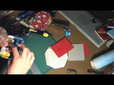 Making Of a Recycled Magic Wallet - time lapse