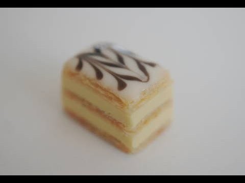 Napoleon Tutorial, Miniature Food Tutorial, Polymer Clay Food, Mille Feuille Tutorial