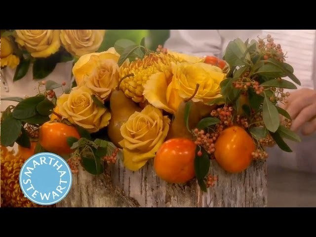 Rustic Holiday Flower Arrangement ⎢Thanksgiving Decorations | Martha Stewart