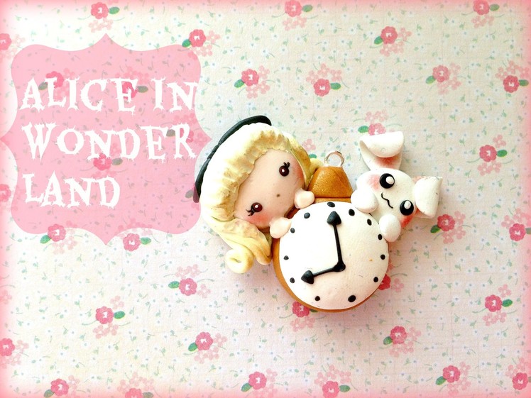 Alice in WonderLand Charm ~ Polymer clay tutorial and collab with Blueraspberrycharms