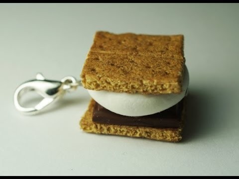 Charm Size Smore Tutorial, Miniature Food Tutorial, Polymer Clay
