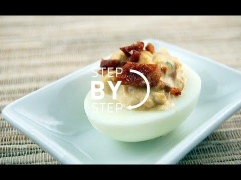 Deviled Eggs with Bacon, How to Make Deviled Eggs, Bacon Deviled Eggs Recipe