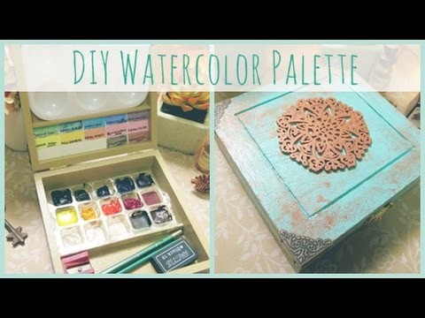 DIY - How To Make a Watercolor Paint Palette!