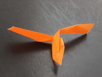 How to make a cool paper flying helicopter origami: instruction| Helicopter