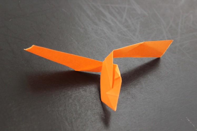 How to make a cool paper flying helicopter origami: instruction| Helicopter