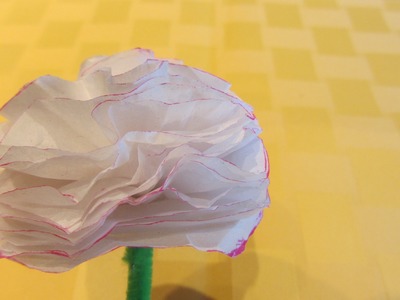 How to Make a Easy Carnation Tissue Paper Flower