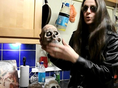 How to make a human skull using paper mache