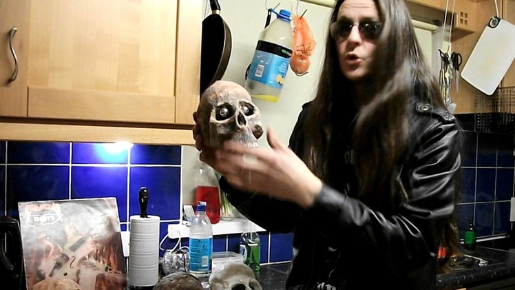 How to make a human skull using paper mache